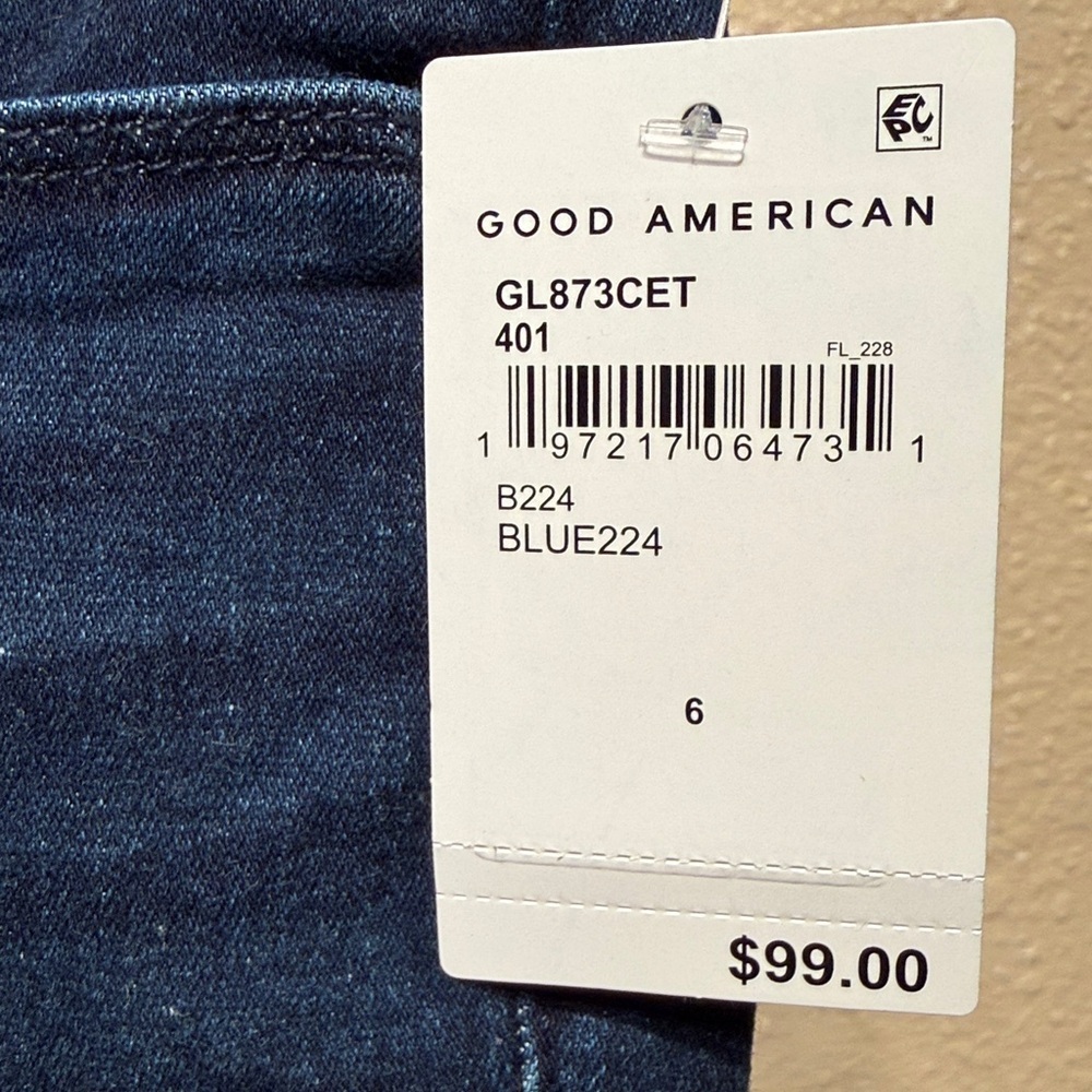 Women’s size 6/28 dark blue denim skinny stretch jeans retail $99 mid rise - Picture 2 of 11